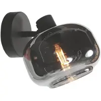 Mexlite Plafonnier noir Tenebris cheville