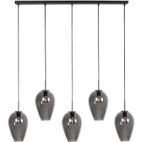 Steinhauer Suspension HaloSwap noir avec verre fumé