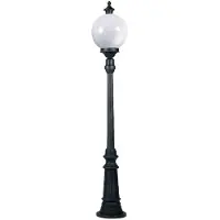 Ks Verlichting Lampe à Sphère de Sol Madeira 144cm avec boule de 25cm - anthracite
