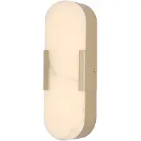 Searchlight Applique murale Opaline Or 35cm