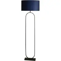 Searchlight Lampadaire Modish noir avec capuche bleue