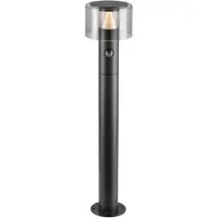 SLV Lampe de jardin Taha 70cm noir avec capteur