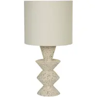 Searchlight Lampe de table Malacca Céramique blanche
