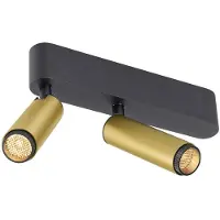 SLV Spot monté en surface Grip! S Or 2 lumières 2700K