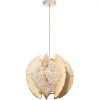 Eth Lampe suspendue en bois avec fils Jessica chêne - Ø 40 cm