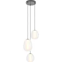 Stars of Light Suspension design Menorca, gris, diamètre 42 cm