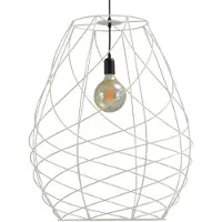 Masterlight Lampe fil de cage Cesto 62 blanc avec du noir
