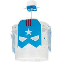 DALBER Lampe suspendue chambre d'enfant Blue Hero Ø 26 cm