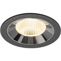 SLV Spot encastré Numinos L noir/chrome 2700K - 40 deg