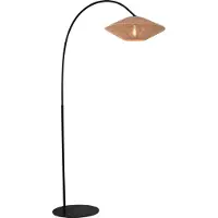Masterlight Lampe à arc Bicono avec un bonnet de corde Ø50cm