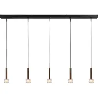 Masterlight Lampe suspendue à 5 lumières Fabro LED - Cuivre ancien