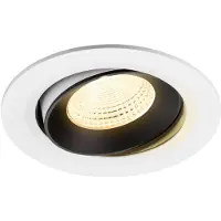 SLV Spot encastré Numinos Move L blanc/noir 3000K - 55 deg