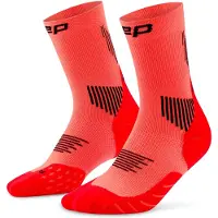Cep Core Run Socks Mid Cut 5.0, chaussettes de course, femme, néon