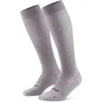 Cep Flight Socks Tall, chaussettes de course, femme, gris