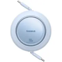Baseus Kabel USB USB-C - USB-C 2 m Niebieski (6932172668570) (2 m, 100 W)