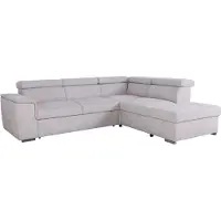 Sonstiges Canapé d'angle réversible avec fonction sommeil - 5 places - DAYTONA - Tissu beige - Espace de rangement - 260 x 216 x 94 cm