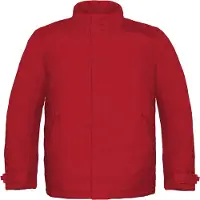 B&C Veste thermique Real+ Premium pour hommes, imperméable, coupe-vent FK103 (S) (rouge foncé)