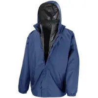 Result Veste 3 en 1 Core pour homme avec gilet matelassé amovible FK605 (L) (bleu marine)