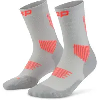 Cep Core Run Socks Mid Cut 5.0, chaussettes de course, femme, gris
