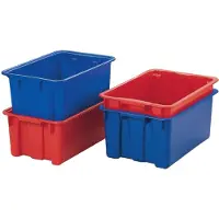 LA-KA-PE Bac gerbable et emboîtable PP rouge - LB/DB ROT
