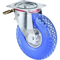 BS Rollen BS Roulettes Roulette pivotante avec blocage total et plaque à visser Ø roue 260 mm 160 kg - L420.C91.262
