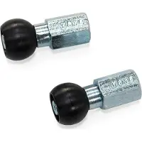 Burley Ballz Coho Xc Solid Axle Wheel Adapter 9.5 Mm Argenté