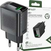 Acefast A90 GaN Chargeur secteur 18W USB-A QC - Noir