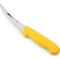Arcos Couteau à désosser couleur - Prof 291300 en acier inoxydable nitrum et mangue ergonomique polypropylène jaune et 14 cm de lame, vitrine