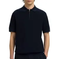 Selected Cran Short Sleeve Polo Bleu M Homme