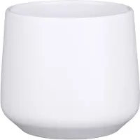 Mica Decorations Flowerpot Amber 1097321, ceramics, Ø 15.5 cm, white (15.50 x 14 cm)