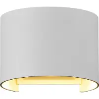 Maytoni Applique murale LED, éclairage extérieur, métal, blanc, IP54
