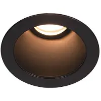 SLV Horn Magna LED encastré noir rond Ø7,8 cm 7,7W 3000K blanc chaud