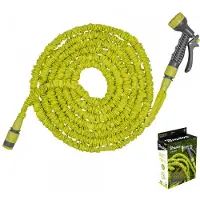 Bradas Flexible, Shrink Wrap Garden Hose 7.5m-22m with sprayer - lime TRICK HOSE BR-WTH722GR
