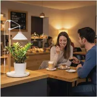 Emos Pflanzenlampe LED Vollspektrum, 21 LEDs, für Innenräume, mit Zeitschaltuhr (LED, 220 - 240 V)