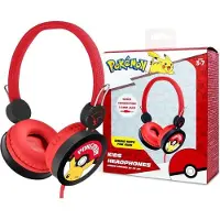 OTL TECHNOLOGIES Oceania Trading Pokemon Pikachu Wink Core (Filaire), Casque gaming, Rouge
