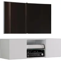 VCM Meubles Meuble Télévision | Planche murale | Suspension bas | Dimensions H. 40 x W. 115 x D. 36 cm | Armoire murale - Jusa