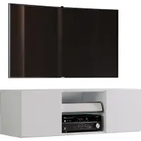 VCM Meubles Meuble Télévision | Planche murale | Suspension bas | Dimensions H. 40 x W. 95 x D. 36 cm | Armoire murale - Jusa