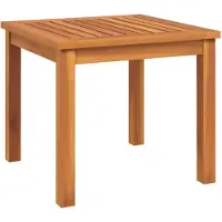Syfax Table Basse Jardin et Terrasse, Bois d'Acacia Massif, Finition Huilée, 40x40x36 cm, Utilisation Intérieur/Extérieur