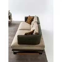 AEA Luxus Sofagarnitur Sofa 3 Sitzer Sessel Stoff Modern Mehrfarbig Modern Set