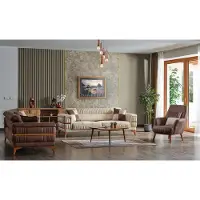 AEA Canapé design 3+3+1 places Couch Polster Set Luxe Nouveau