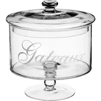 5 Five 5five Simply Smart Bonbonnière Gateaux sur pied, boîte à biscuits, verre, transparent, 1.8 L, 115632