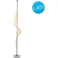 Näve LED Vloerlamp Bandera 153 cm avec design en fer forgé, lumière blanche chaude, éclairage moderne pour le salon