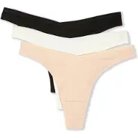 Etam String 'John' rose / noir / blanc