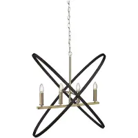 Searchlight Lampe suspendue classique Hoopla 4 lumières