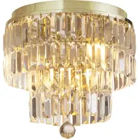 Searchlight Lustre Empire Ø 34cm doré