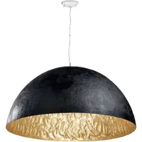 Faro Suspension MAGMA-P 3-flamme noir, doré