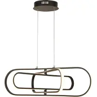 Searchlight Lampe suspendue noire élégante Clip