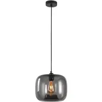 Artdelight Lampe suspendue Preston verre gris Ø 28cm