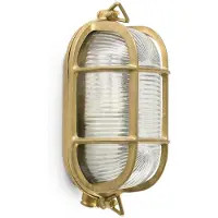 LOREFAR Faro Barcelona - Cabo Led 1Xe27 A60 Applique Ou Plafonnier - Applique Murale, Laiton Et Cristal, Ampoule Non Incluse