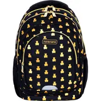 Astrabag Sac à dos scolaire à 3 compartiments Golden Teddy AB330